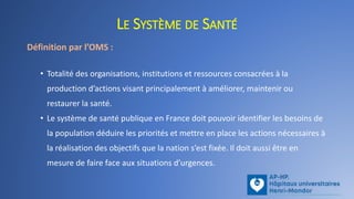 ORGANISATION DU SYSTÈME DE SANTE EN FRANCE en cours.pptx
