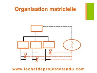 Organisation matricielle 
www. lechefdeprojetdetendu.com 
