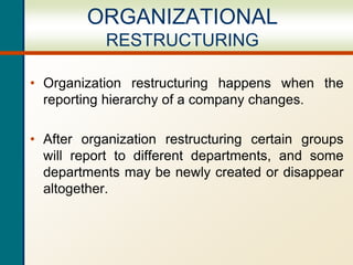 Organisation restructring ppt | PPTX