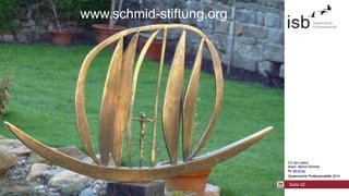 CC-by-Lizenz,
Autor: Bernd Schmid
für isb-w.eu
Systemische Professionalität 2014
www.schmid-stiftung.org
Seite 52
CC-by-Lizenz,
Autor: Bernd Schmid
für isb-w.eu
Systemische Professionalität 2014
 