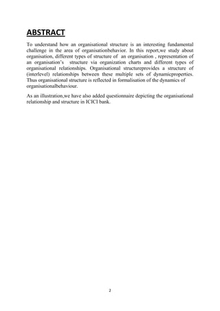 Organisation structure and relationship | DOCX