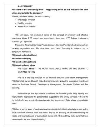 Organisation study of productive financial service pvt ltd | PDF