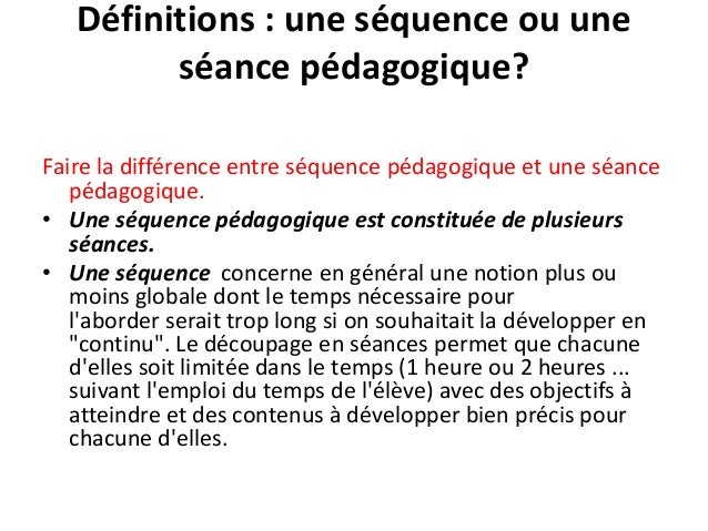 Organiser Et Animer Des Sequences D Apprentissage