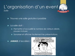 Organiser un événement WordPress - WordCamp Paris 2015 Slide 21