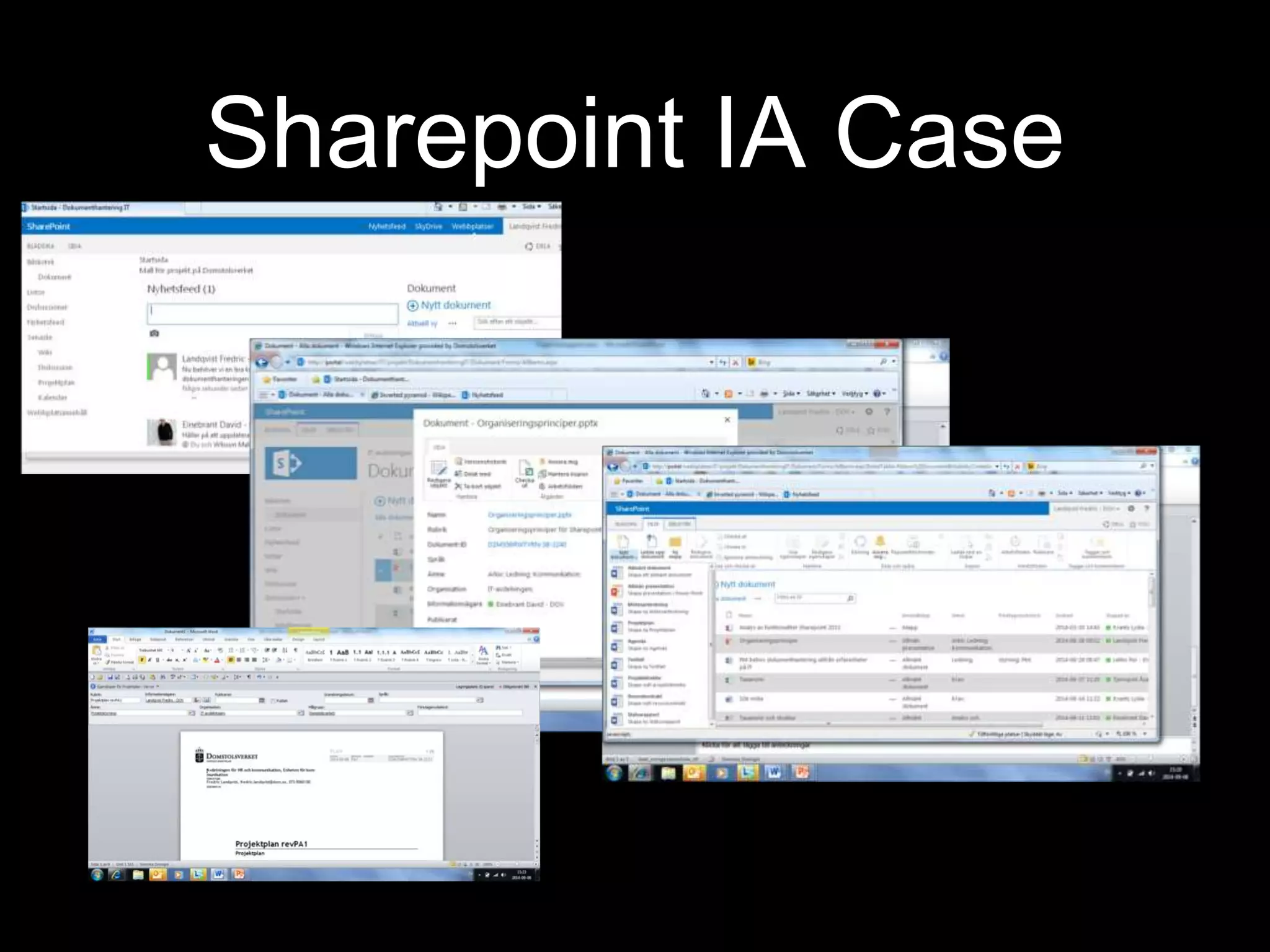 Sharepoint IA Case