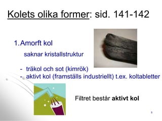 Organisk kemi: kol, kolväten, alkoholer | PPT
