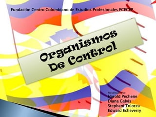 Fundación Centro Colombiano de Estudios Profesionales FCECEP




                                               Presentado Por:
                                               Harold Pechene
                                               Diana Galvis
                                               Stephani Tolorza
                                               Edward Echeverry
 
