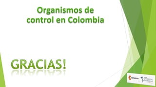 Organismos de control en Colombia