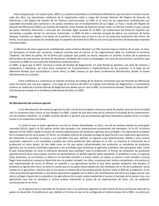 Organismos del comercio internacional