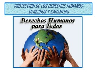 PROTECCION DE LOS DERECHOS HUMANOS:
DERECHOS Y GARANTIAS

 