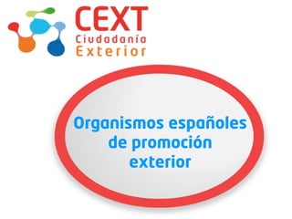 Organismos españoles
    de promoción
       exterior
 