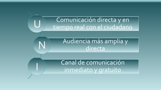 Las Redes Sociales nuevos canales de Comunicacion para los Organismos publicos y privados.