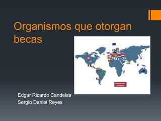 Organismos que otorgan
becas

Edgar Ricardo Candelas
Sergio Daniel Reyes

 