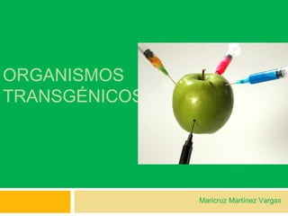 ORGANISMOS
TRANSGÉNICOS
Maricruz Martínez Vargas
 