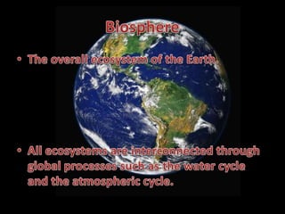 Organisms and their environment