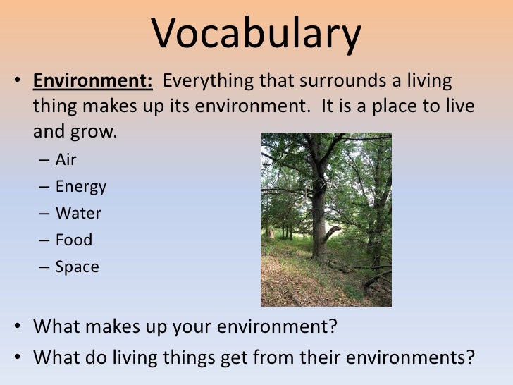 Organisms and Their Habitats