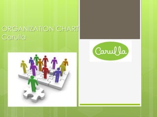 ORGANIZATION CHART
Carulla
 