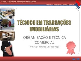 Curso Técnico em Transações Imobiliárias
                                                 Módulo – Organização e Técnica Comercial




                         ORGANIZAÇÃO E TÉCNICA
                              COMERCIAL
                                Prof. Esp. Ronaldo Odorico Veiga
 