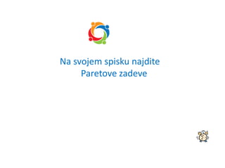 Na svojem spisku najdite
Paretove zadeve
 