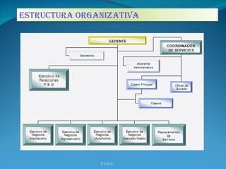 P.O.D.C ESTRUCTURA ORGANIZATIVA  