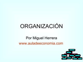 ORGANIZACIÓN Por Miguel Herrera www.auladeeconomia.com   