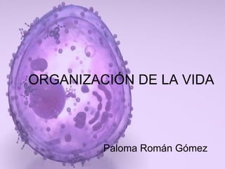 ORGANIZACIÓN DE LA VIDA Paloma Román Gómez 