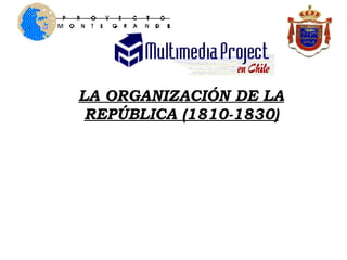 LA ORGANIZACIÓN DE LA REPÚBLICA (1810-1830) 