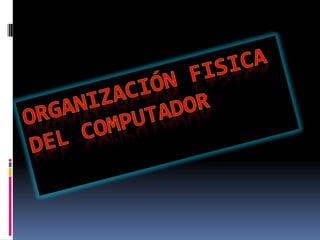 ORGANIZACIÓN FISICA DEL Computador 