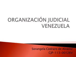 Sorangela Cedraro de Alvarez
CJP-113-00126V
 