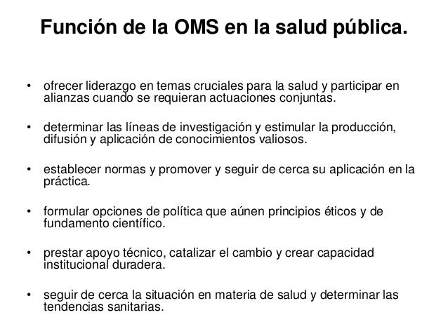 Organización mundial de la salud