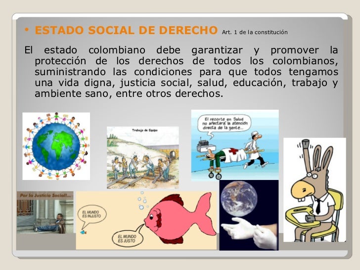 Resultado de imagen para Colombia: Estado social de derecho y su organizaciÃ³n polÃ­tica-administrativa