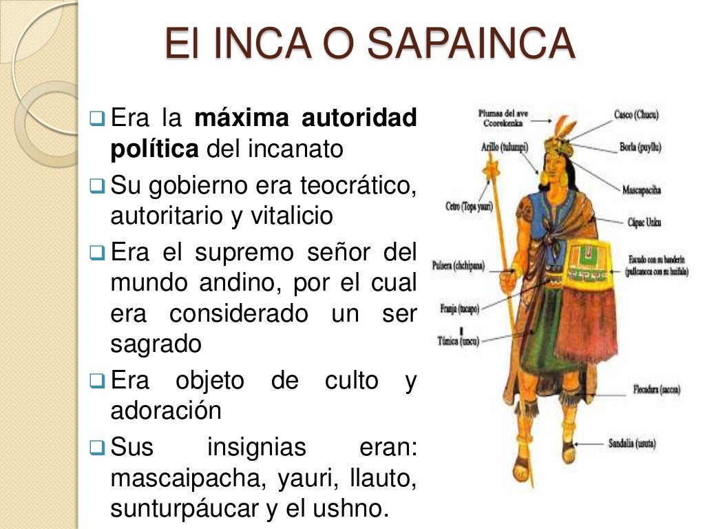 Organización política de los incas