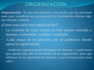 Concepto de sistema en la organización