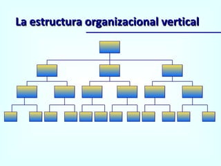 La estructura organizacional vertical 