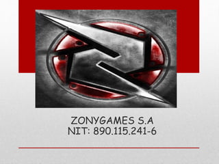 ZONYGAMES S.A 
NIT: 890.115.241-6 
 