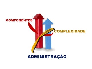 COMPONENTES
COMPLEXIDADE
ADMINISTRAÇÃO
 