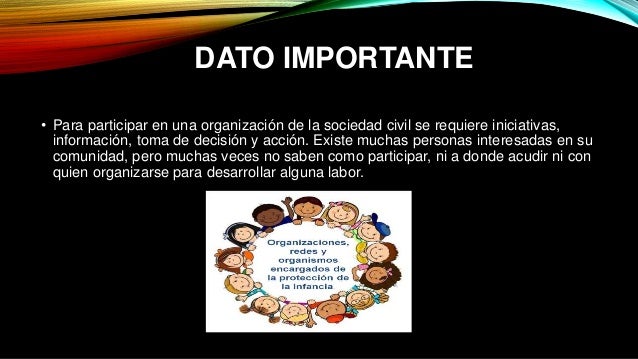Organizaciones de la sociedad civil