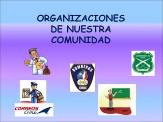 ORGANIZACIONES
  DE NUESTRA
  COMUNIDAD
 