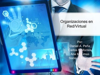 Organizaciones en
Red/Virtual
Por:
Daniel A. Peña
Carlos F. Montes
Ana M. Limas
Sonia L. Espinel
 