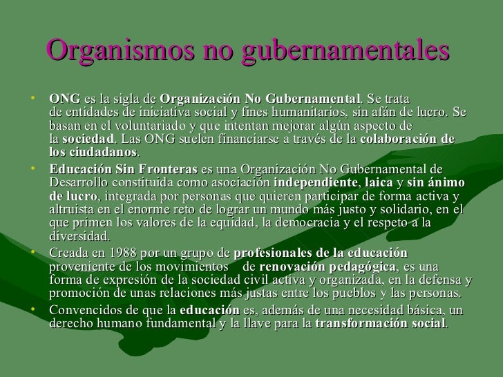 Organizaciones gubernamentales power