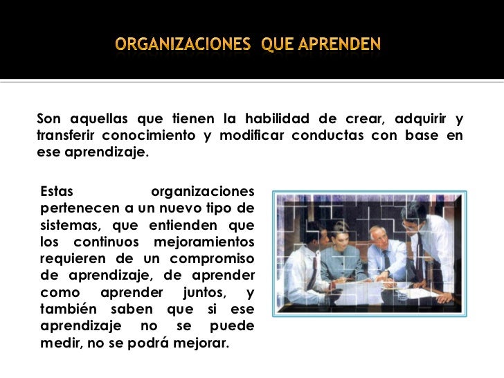 Organizaciones que aprenden