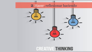 2. Hacer, reflexionar haciendo
 