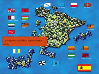 La organización político-administrativa
actual
 