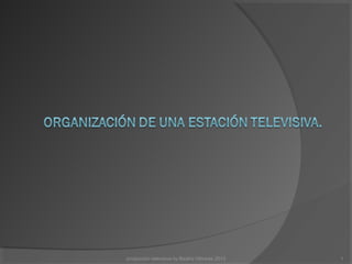 producción televisiva by Beatriz Olivares 2013 1
 