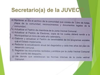 Secretario(a) de la JUVECO
 