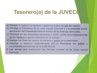 Tesorero(a) de la JUVECO
 