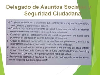 Delegado de Asuntos Sociales y
Seguridad Ciudadana
 