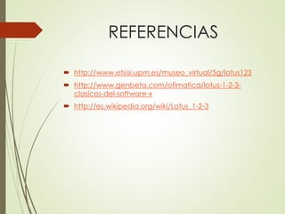 Genbeta Software Organizador gráfico lotus 1-2-3 | PPTX