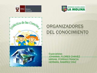 Organizadores del conocimiento Especialistas: JOHANNA, FLORES CHAVEZ MIRIAM, PORRAS FRANCIA GERMÁN, RAMÍREZ DÍAZ 