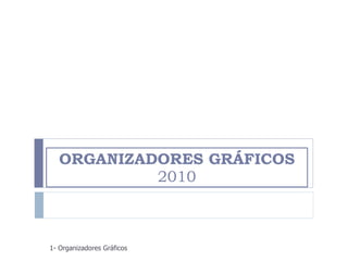 ORGANIZADORES GRÁFICOS 2010 - Organizadores Gráficos 